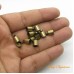 Terminal ouro velho 06x10 mm furo 5.5 mm 10 unidades