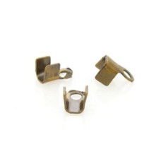 Terminal 05x2 mm Ouro Velho em ferro 10 unidades