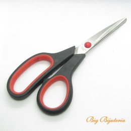 Tesoura multiuso Preto c/ Vermelho Aprox. 20cm Uma unidade