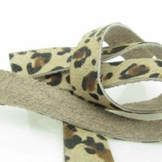 Tira de Couro Bege 20 mm 1 metro