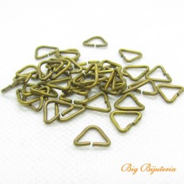 Triangulo ouro velho 07 mm latão 10 g aprox. 40 unidades