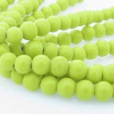 Bola 08 mm Amarelo Vidro Fio com aprox. 28 unidades