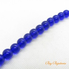 Bola 14 mm Vidro azul bic fio com 30 unidades