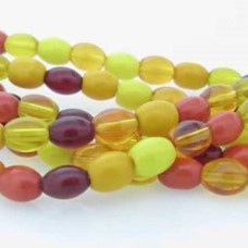 Azeitona 6x8 mm Mix Citrus Vidro Fio com aprox. 26  unidades